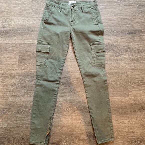 FRAME Platoon Cargo Skinny Jeans - SIZE 25 - Picture 3 of 7